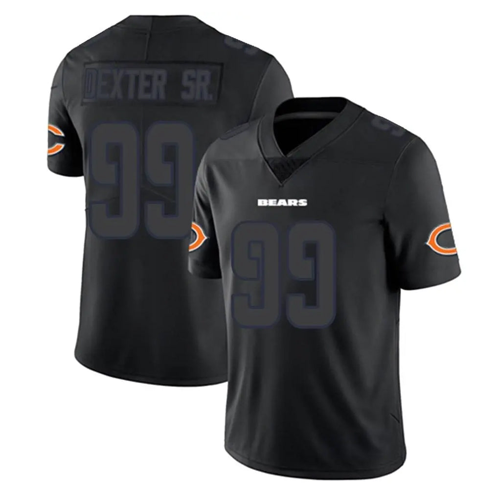 Parkc C.Bears #99 Gervon Dexter Sr. Player Black Impact Limited Game Stitched Jerseys