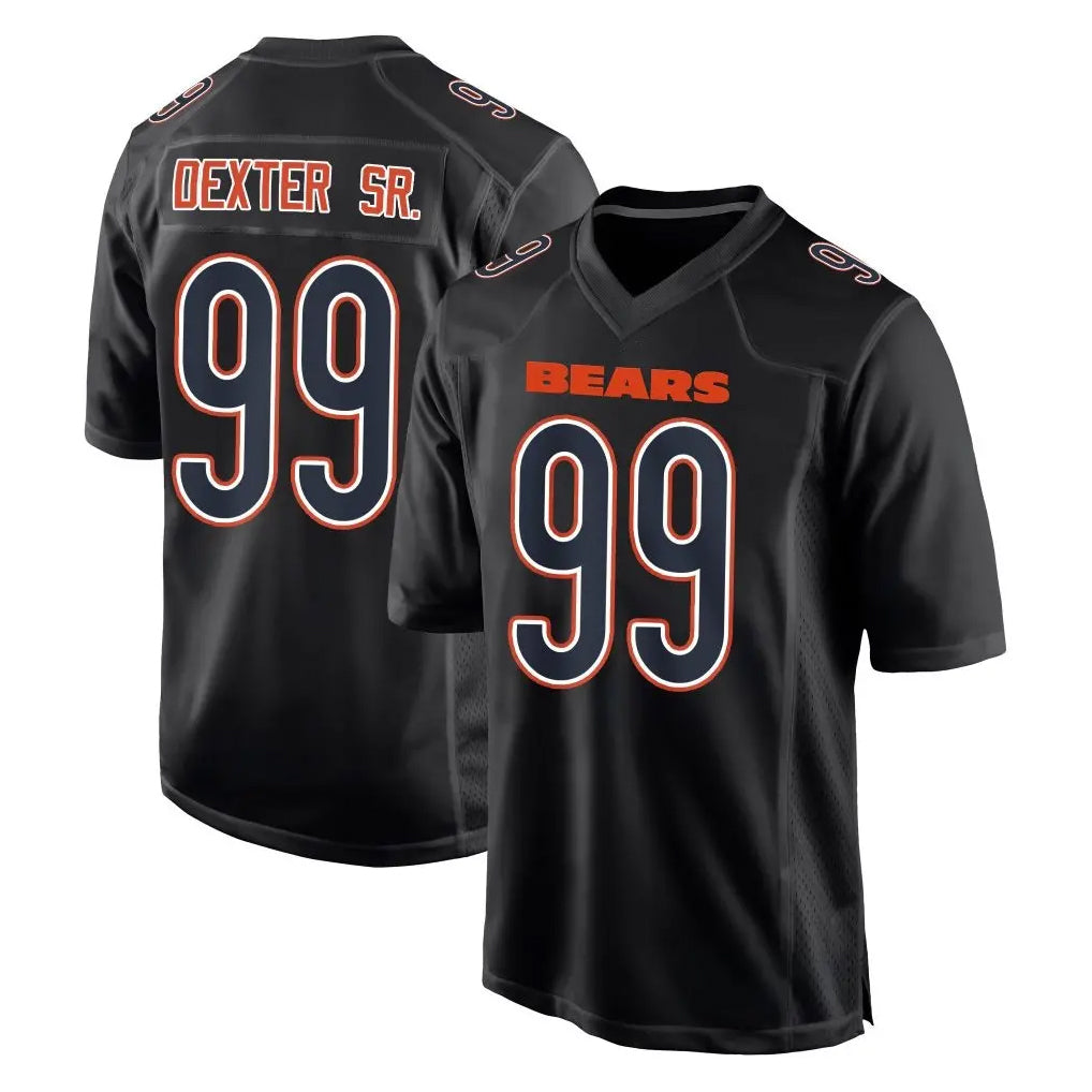 Parkc C.Bears #99 Gervon Dexter Sr. Player Carbon Black Fashion Game Stitched Jerseys