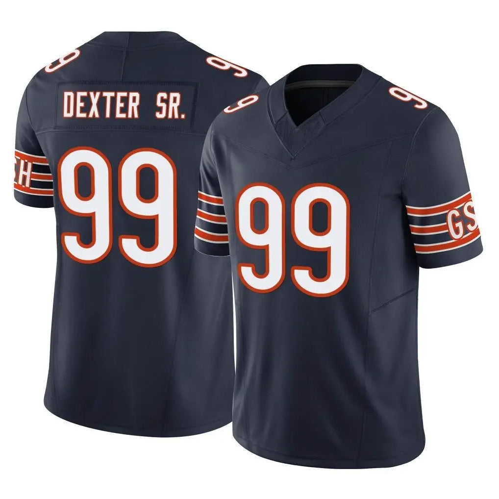 Parkc C.Bears #99 Gervon Dexter Sr. Player Navy Vapor F.U.S.E. Limited Home Game Stitched Jerseys