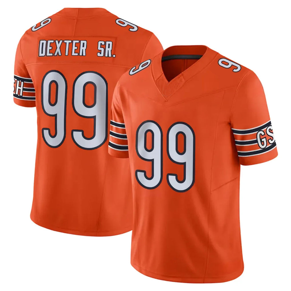 Parkc C.Bears #99 Gervon Dexter Sr. Player Orange Vapor F.U.S.E. Limited Home Game Stitched Jerseys