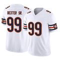 Parkc C.Bears #99 Gervon Dexter Sr. Player White Vapor F.U.S.E. Limited Home Game Stitched Jerseys