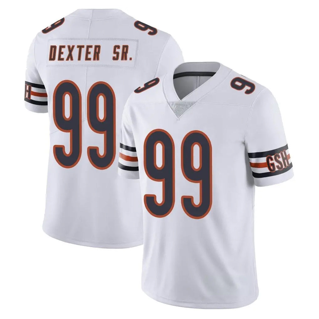 Parkc C.Bears #99 Gervon Dexter Sr. Player White Vapor Untouchable Limited Home Game Stitched Jerseys