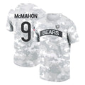 Parkc C.Bears #9 Jim McMahon Player Arctic Camo Salute to Service Performance T-Shirt Limited Stitched Jerseys