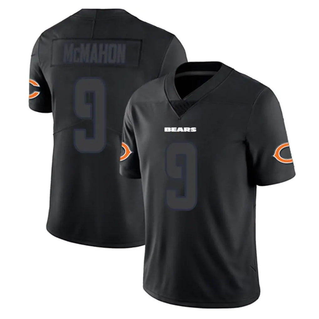 Parkc C.Bears #9 Jim McMahon Player Black Impact Limited Game Stitched Jerseys