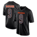 Parkc C.Bears #9 Jim McMahon Player Carbon Black Fashion Game Stitched Jerseys