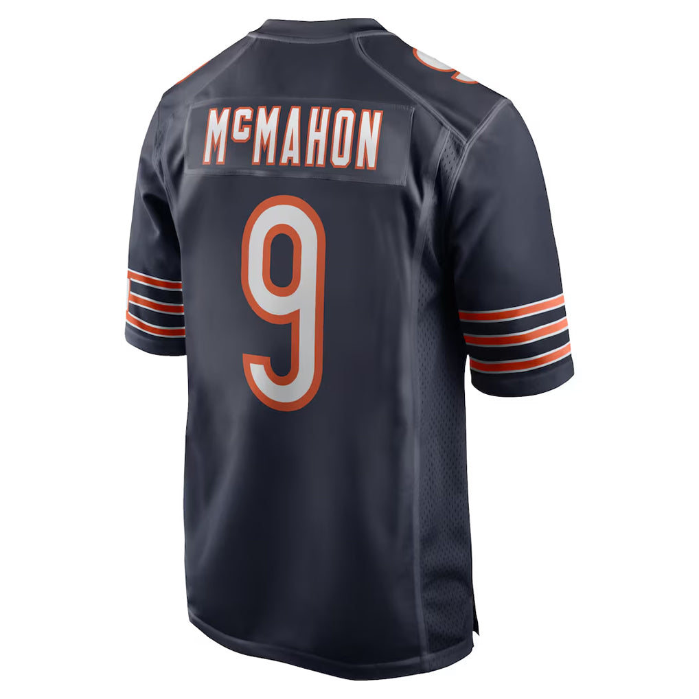 Parkc C.Bears #9 Jim McMahon Player Navy Home Game Stitched Jerseys