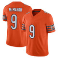 Parkc C.Bears #9 Jim McMahon Player Orange Vapor F.U.S.E. Limited Home Game Stitched Jerseys