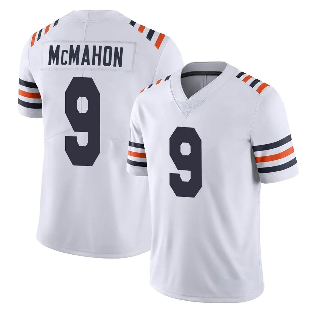 Parkc C.Bears #9 Jim McMahon Player White Classic Vapor Limited Home Game Stitched Jerseys