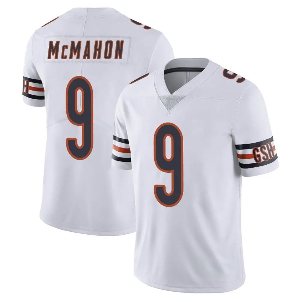 Parkc C.Bears #9 Jim McMahon Player White Vapor Untouchable Limited Home Game Stitched Jerseys