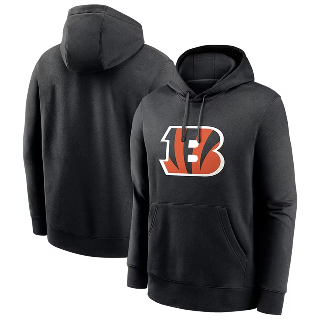 Parkc C.Bengals Black Long Sleeve Hoodie Blank Player Stitched Jerseys