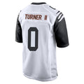 Parkc C.Bengals #0 DJ Turner II Player White Alternate Home Game Stitched Jerseys