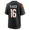 Parkc C.Bengals #16 Joe Flacco Player Black Home Game Stitched Jerseys
