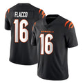 Parkc C.Bengals #16 Joe Flacco Player Black Vapor Untouchable Limited Home Game Stitched Jerseys