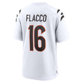 Parkc C.Bengals #16 Joe Flacco Player White Home Game Stitched Jerseys