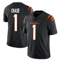 Parkc C.Bengals #1 Ja'Marr Chase Player Black Vapor Untouchable Limited Home Game Stitched Jerseys