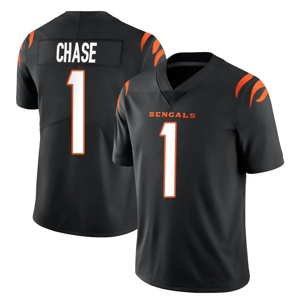 Parkc C.Bengals #1 Ja'Marr Chase Player Black Vapor Untouchable Limited Home Game Stitched Jerseys