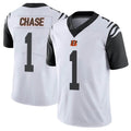 Parkc C.Bengals #1 Ja'Marr Chase Player White Color Rush Vapor Untouchable Limted Home Game Stitched Jerseys