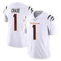 Parkc C.Bengals #1 Ja'Marr Chase Player White Vapor Untouchable Limited Home Game Stitched Jerseys