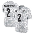 Parkc C.Bengals #2 Evan McPherson Player Arctic Camo Salute to Service Limited Stitched Jerseys