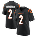 Parkc C.Bengals #2 Evan McPherson Player Black Home Game Stitched Jerseys