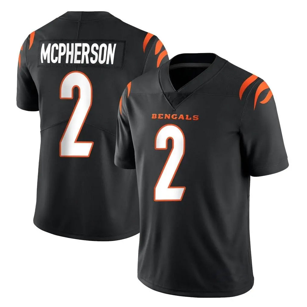 Parkc C.Bengals #2 Evan McPherson Player Black Vapor Untouchable Limited Home Game Stitched Jerseys