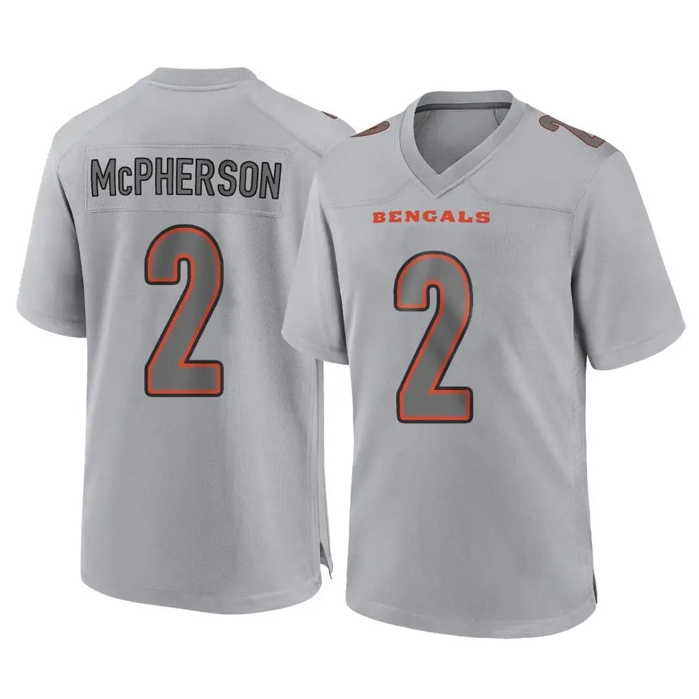 Parkc C.Bengals #2 Evan McPherson Player Gray Atmosphere Fashion Game Stitched Jerseys