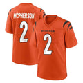 Parkc C.Bengals #2 Evan McPherson Player Orange Home Game Stitched Jerseys