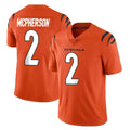 Parkc C.Bengals #2 Evan McPherson Player Orange Vapor Untouchable Limited Home Game Stitched Jerseys