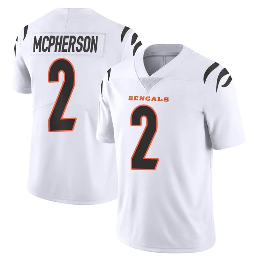 Parkc C.Bengals #2 Evan McPherson Player White Vapor Untouchable Limited Home Game Stitched Jerseys
