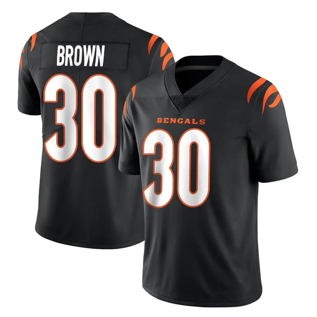Parkc C.Bengals #30 Chase Brown Player Black Vapor Untouchable Limited Home Game Stitched Jerseys