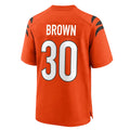 Parkc C.Bengals #30 Chase Brown Player Orange Home Game Stitched Jerseys