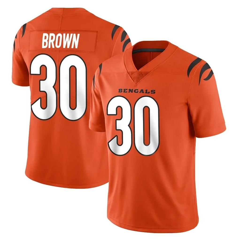 Parkc C.Bengals #30 Chase Brown Player Orange Vapor Untouchable Limited Home Game Stitched Jerseys