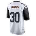 Parkc C.Bengals #30 Chase Brown Player White Alternate Home Game Stitched Jerseys
