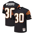 Parkc C.Bengals #30 Ickey Woods Player Black Mitchell & Ness 1988 Legacy Replica Stitched Jerseys