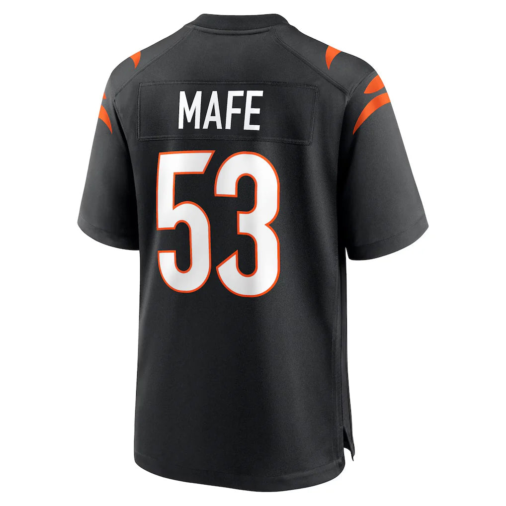 Parkc C.Bengals #53 Boye Mafe Player Black Home Game Stitched Jerseys