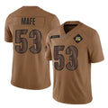 Parkc C.Bengals #53 Boye Mafe Player Brown Salute to Service Limited Stitched Jerseys