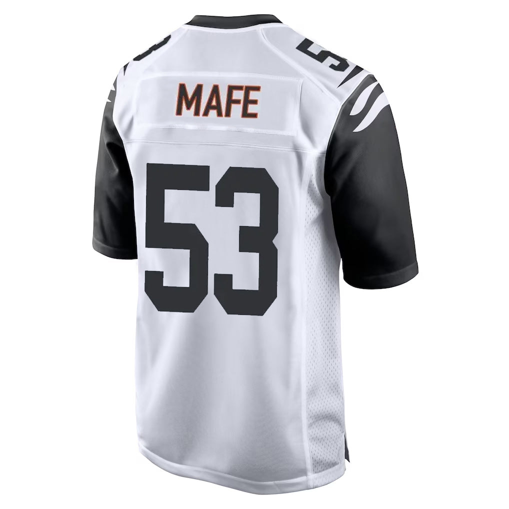 Parkc C.Bengals #53 Boye Mafe Player White Alternate Home Game Stitched Jerseys