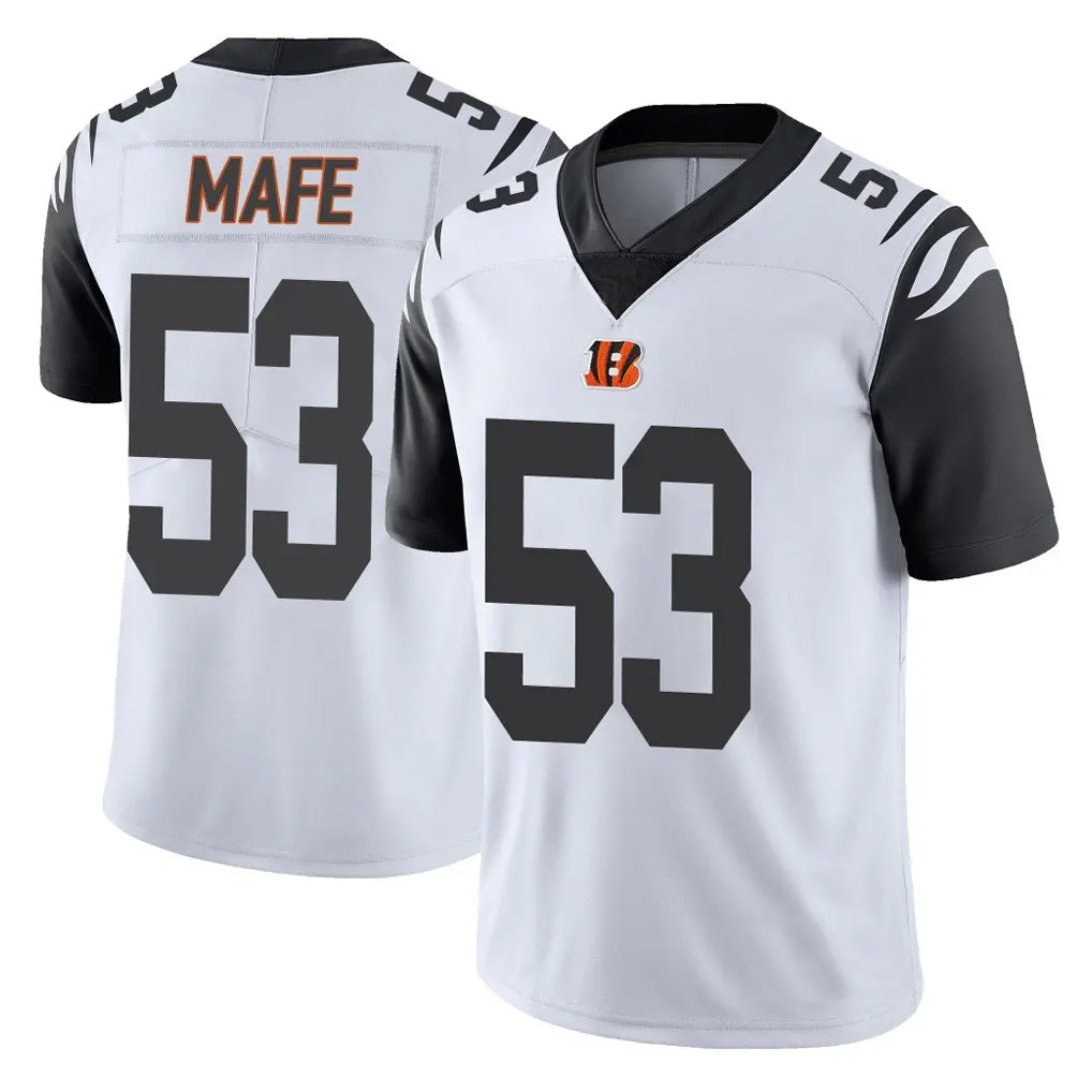 Parkc C.Bengals #53 Boye Mafe Player White Color Rush Vapor Untouchable Limted Home Game Stitched Jerseys
