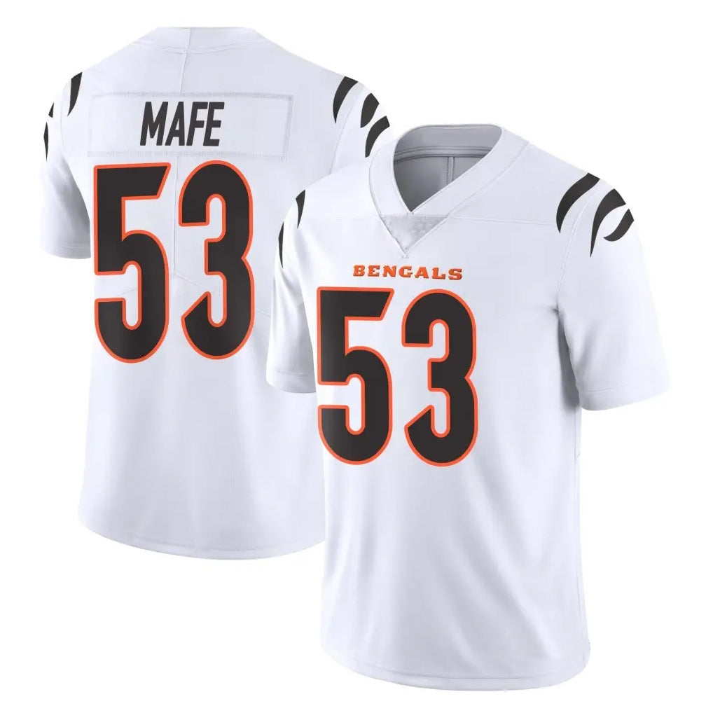 Parkc C.Bengals #53 Boye Mafe Player White Vapor Untouchable Limited Home Game Stitched Jerseys