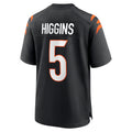 Parkc C.Bengals #5 Tee Higgins Player Black Home Game Stitched Jerseys