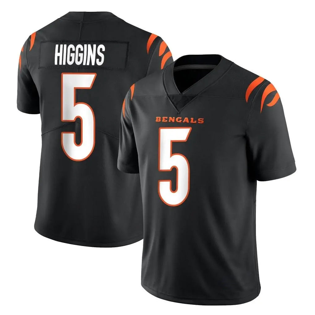Parkc C.Bengals #5 Tee Higgins Player Black Vapor Untouchable Limited Home Game Stitched Jerseys