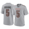 Parkc C.Bengals #5 Tee Higgins Player Gray Atmosphere Fashion Game Stitched Jerseys