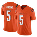 Parkc C.Bengals #5 Tee Higgins Player Orange Vapor F.U.S.E. Limited Home Game Stitched Jerseys