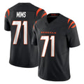 Parkc C.Bengals #71 Amarius Mims Player Black Vapor F.U.S.E. Limited Home Game Stitched Jerseys