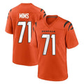 Parkc C.Bengals #71 Amarius Mims Player Orange Home Game Stitched Jerseys