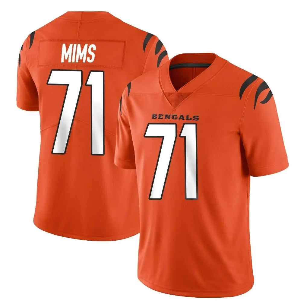 Parkc C.Bengals #71 Amarius Mims Player Orange Vapor Untouchable Limited Home Game Stitched Jerseys