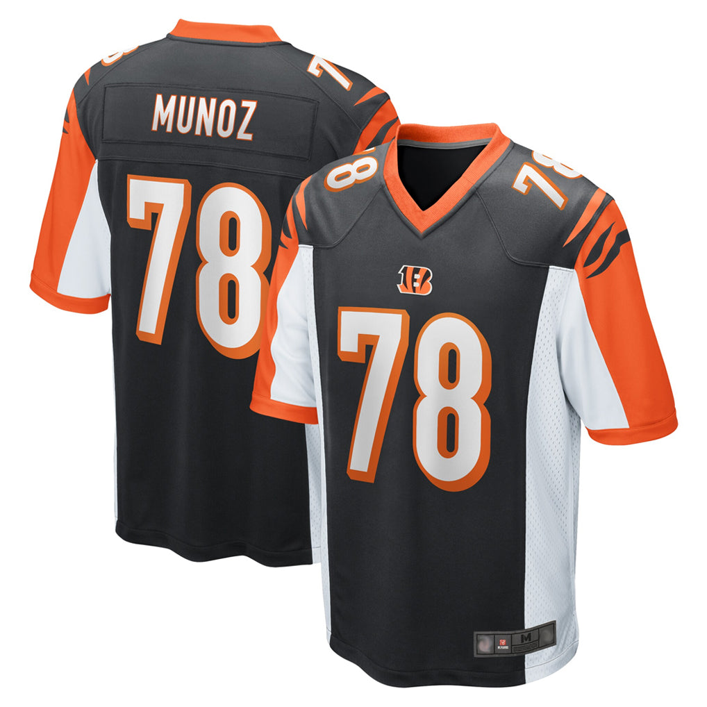 Parkc C.Bengals #78 Anthony Munoz Player Black Alternate Home Game Stitched Jerseys