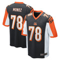 Parkc C.Bengals #78 Anthony Munoz Player Black Alternate Home Game Stitched Jerseys