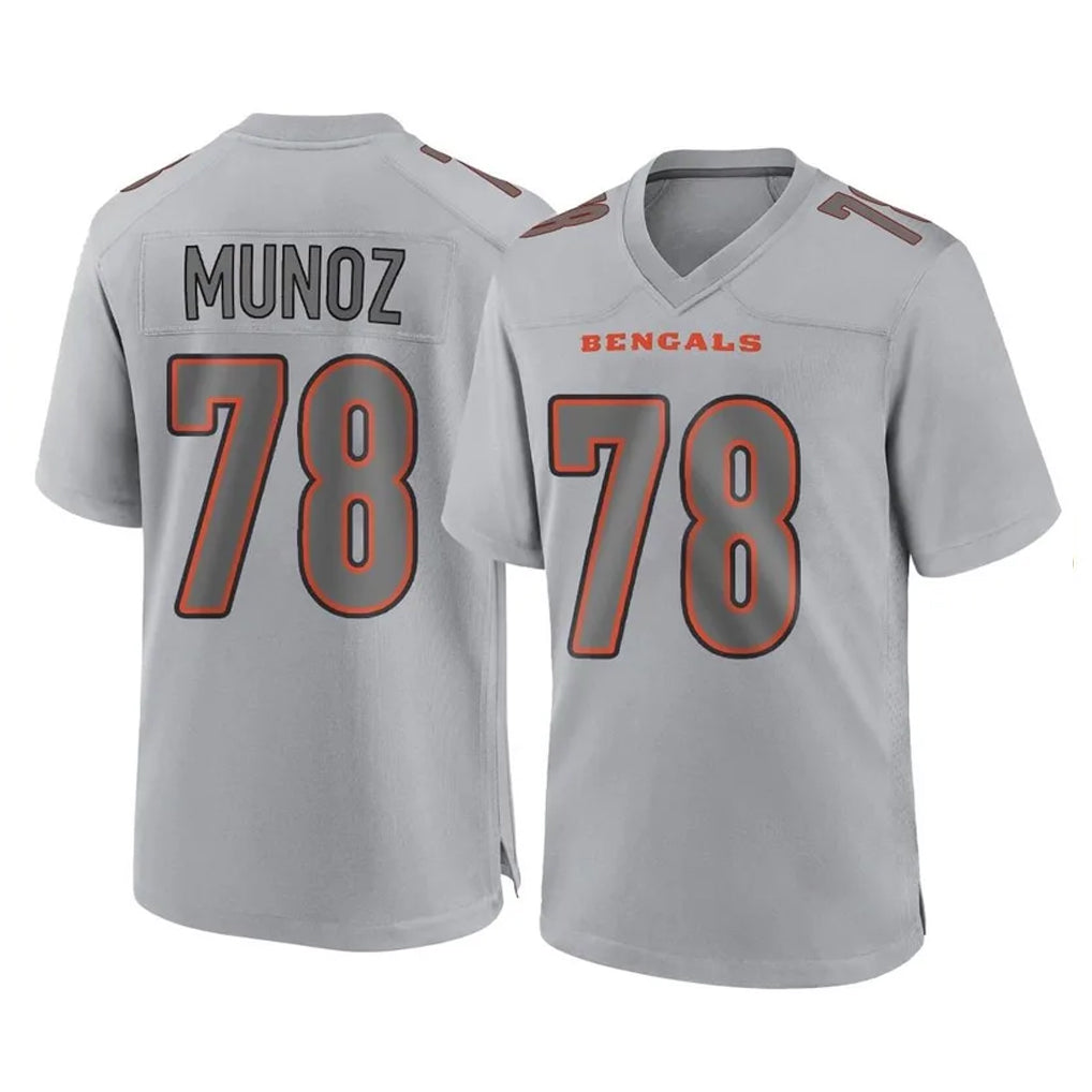 Parkc C.Bengals #78 Anthony Munoz Player Gray Atmosphere Fashion Game Stitched Jerseys