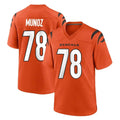 Parkc C.Bengals #78 Anthony Munoz Player Orange Home Game Stitched Jerseys